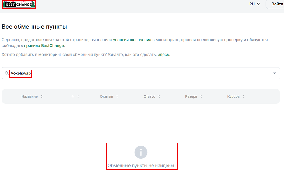 Мошеннический обменник VoxelSwap (voxelswap.com). Отзывы и возврат денег - 5