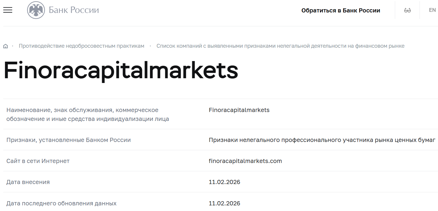 Псевдоброкер Finora Capital Markets (finoracapitalmarkets.com). Отзывы и возврат денег - 4