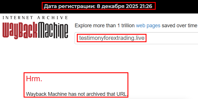 Мошеннический брокер Testimony Forex Trading (testimonyforextrading.live). Отзывы и возврат денег - 3