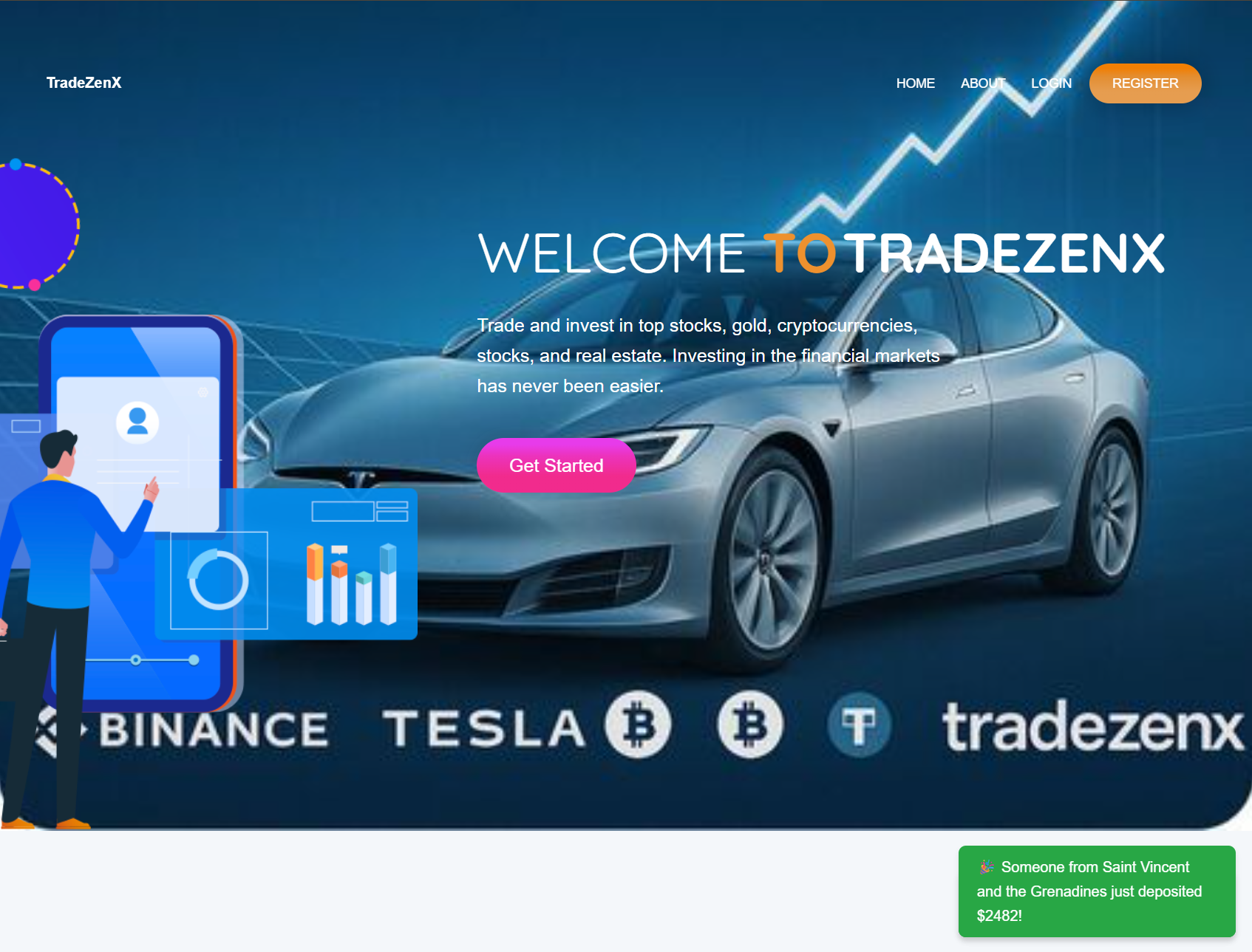 Фальшивый брокер TradeZenX (tradzenx.top). Отзывы и возврат денег - 1