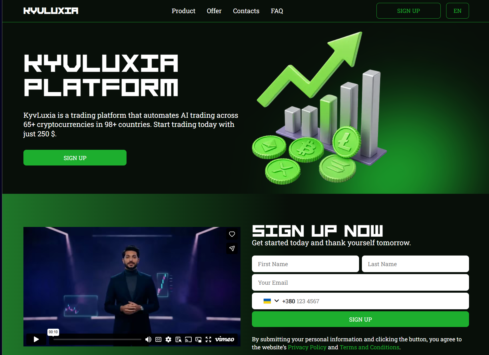 Лжеброкер Kyvluxia (kyvluxia.com). Отзывы и возврат денег - 1