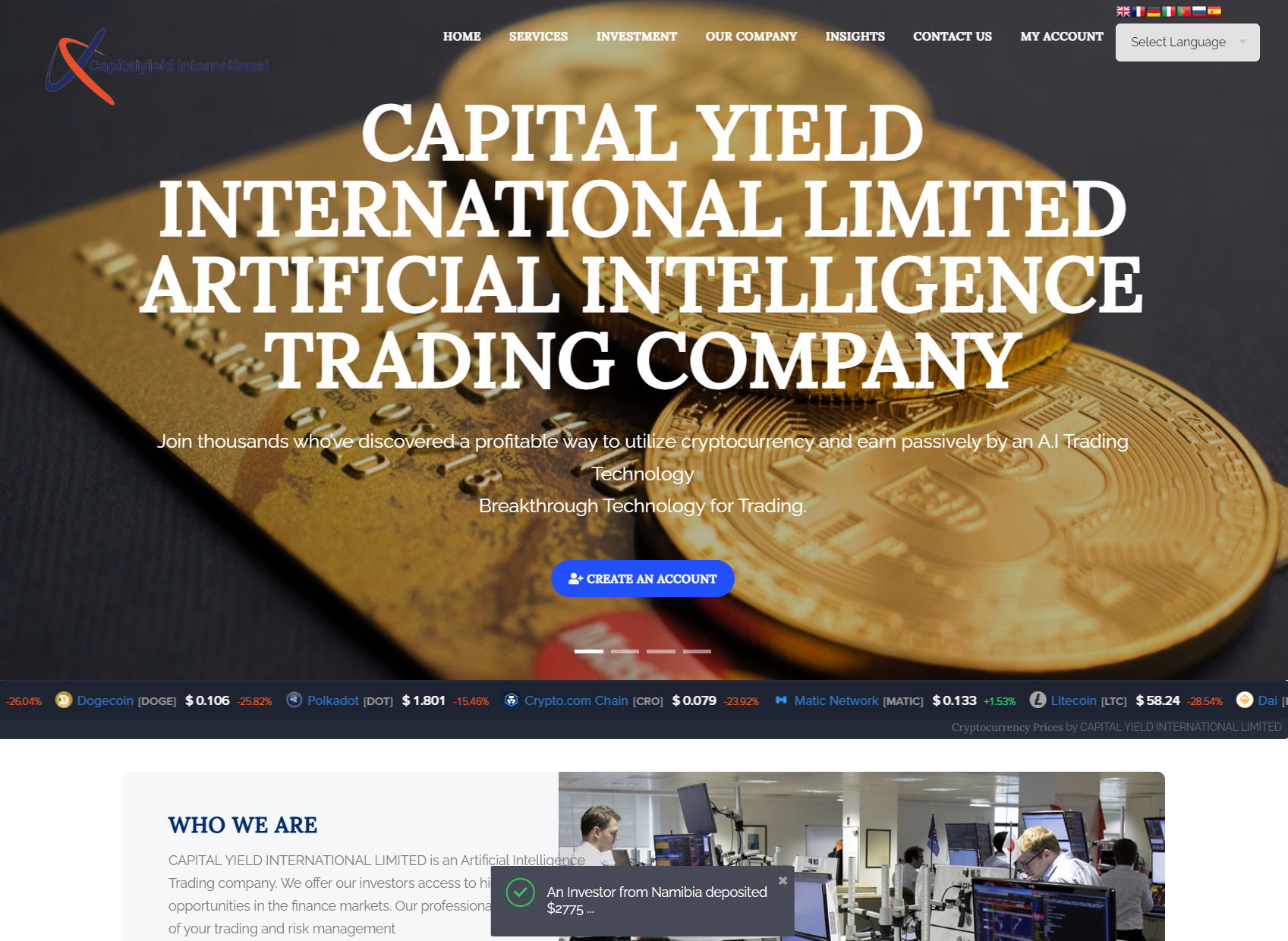 Аферистский брокер Capital Yield International (capitalyield-international.com). Отзывы и возврат денег - 1