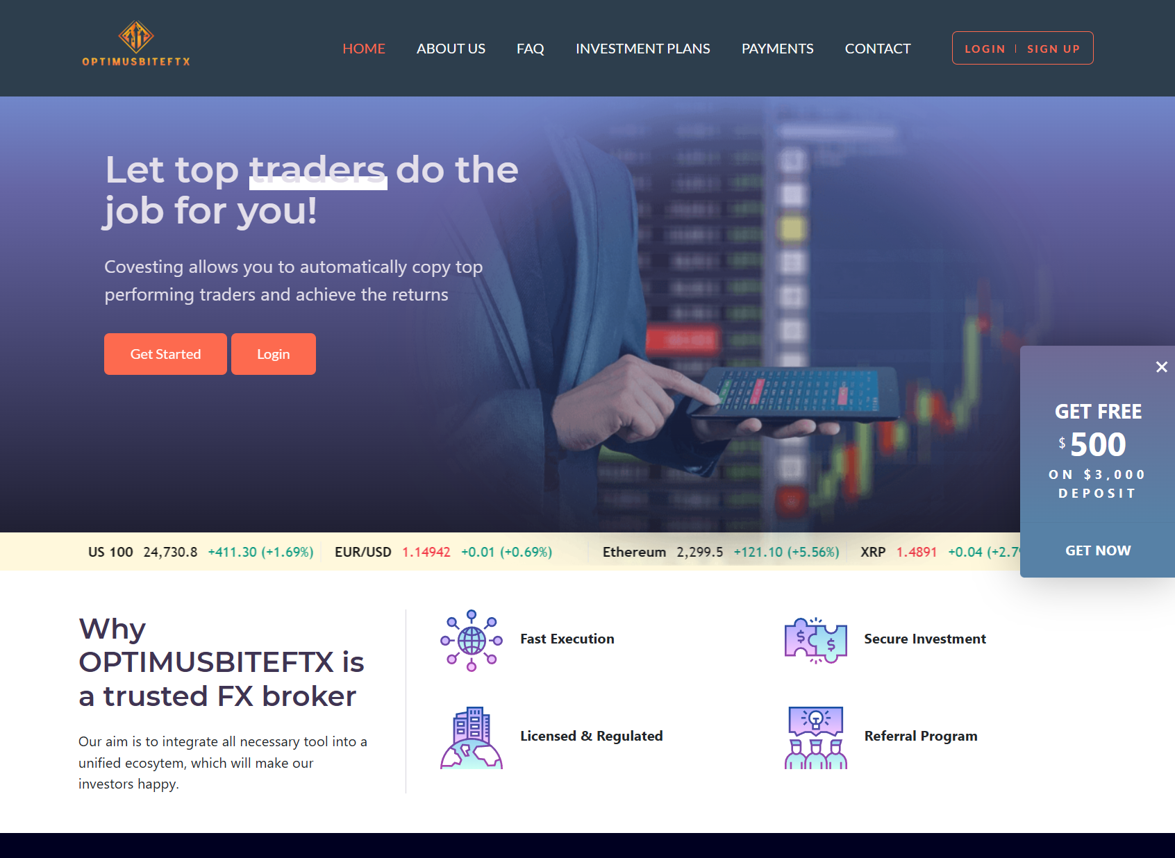 Псевдоброкер Optimusproftx (optimusproftx.com). Отзывы и возврат денег - 1