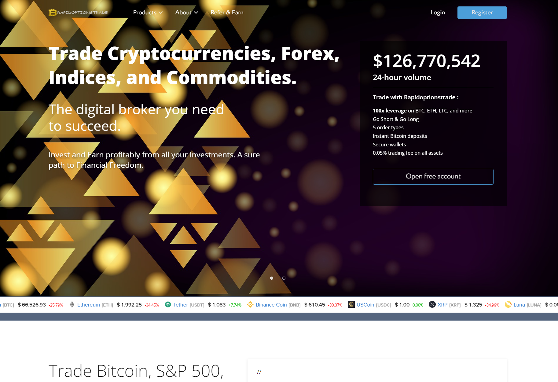 Мошеннический брокер RapidOptionsTrade (rapidoptionstrade.cc). Отзывы и возврат денег - 1