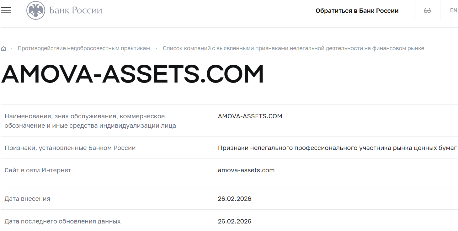 Лжеброкер AMOVA Asset Management (amova-assets.com). Отзывы и возврат денег - 4