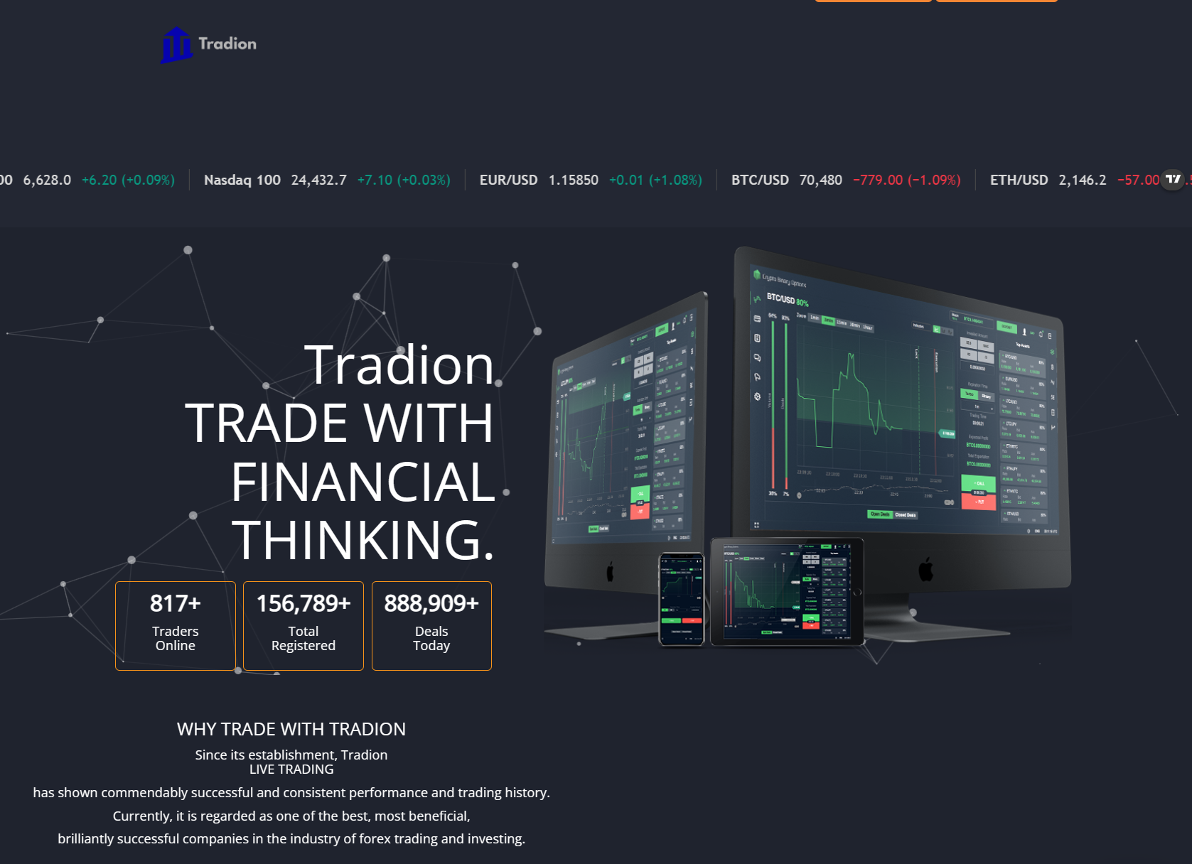 Аферистский брокер Tradion (tradion.live). Отзывы и возврат денег - 1