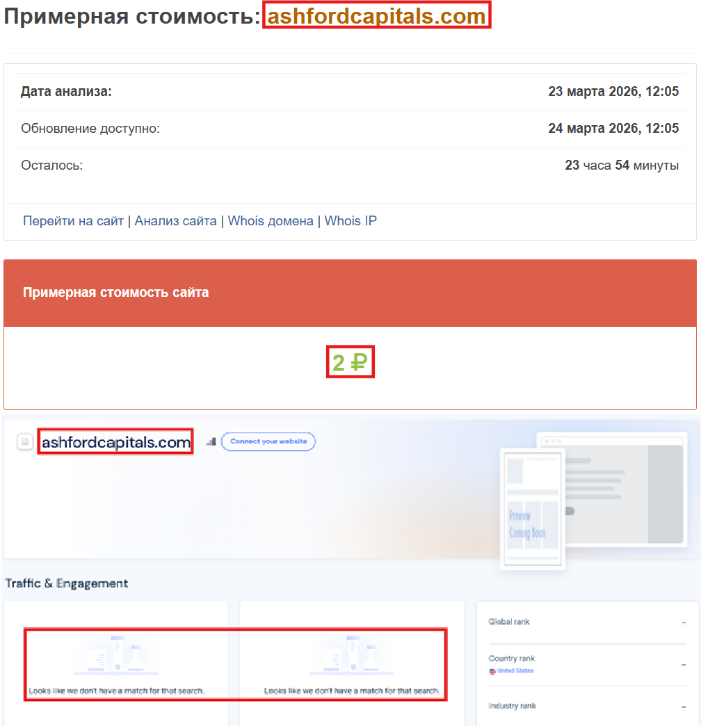 Фальшивый брокер Ashford Capitals (ashfordcapitals.com). Отзывы и возврат денег - 3