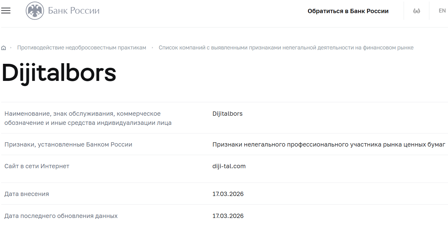 Псевдоброкер Dijitalbors (diji-tal.com). Отзывы и возврат денег - 4 Псевдоброкер Dijitalbors (diji-tal.com). Отзывы и возврат денег - 4