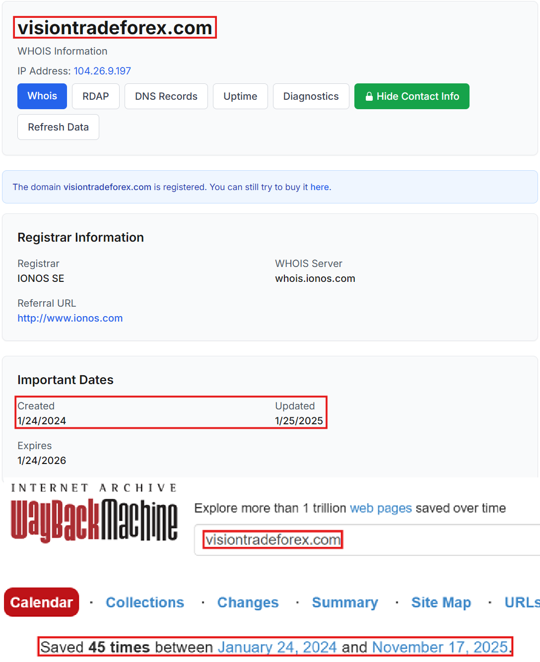 Фальшивый брокер Vision Trade (visiontradeforex.com). Отзывы и возврат денег - 2