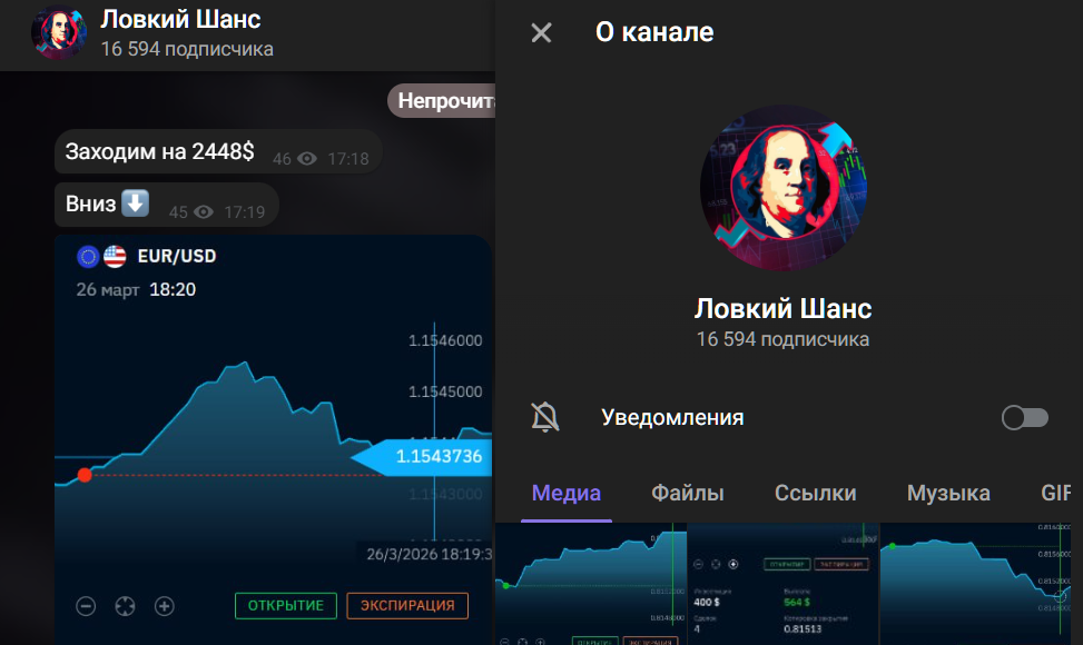 Мошеннический телеграм-канал Ловкий Шанс (t.me/joinchat/HyWkvboAy70wZDVi). Отзывы и возврат денег - 1 Мошеннический телеграм-канал Ловкий Шанс (t.me/joinchat/HyWkvboAy70wZDVi). Отзывы и возврат денег - 1