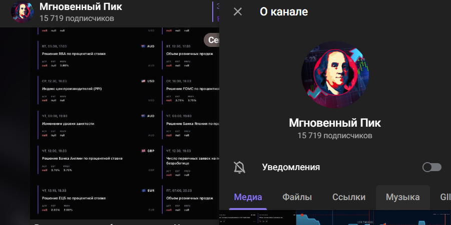 Мошеннический телеграм-канал Мгновенный Пик (t.me/joinchat/424VS1TGyC40NWEy). Отзывы и возврат денег - 1