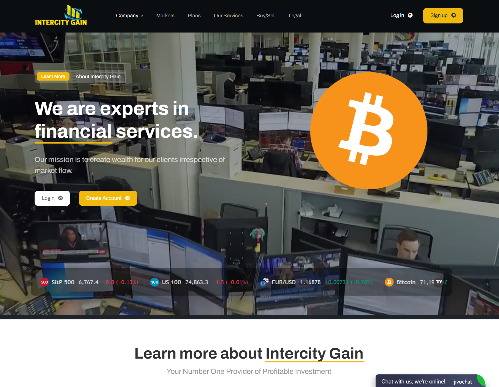 Мошеннический брокер Intercity Gain (intercitygain.com). Отзывы и возврат денег - 1