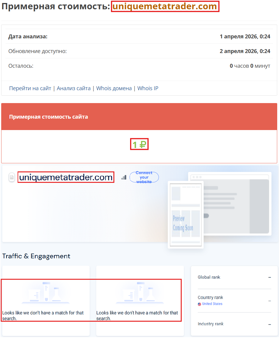 Лжеброкер Unique MetaTrader (uniquemetatrader.com). Отзывы и возврат денег - 3
