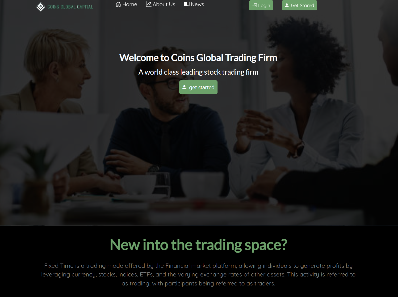 Фальшивый брокер Coins Global Capital (coinsglobalcaptial.com). Отзывы и возврат денег - 1