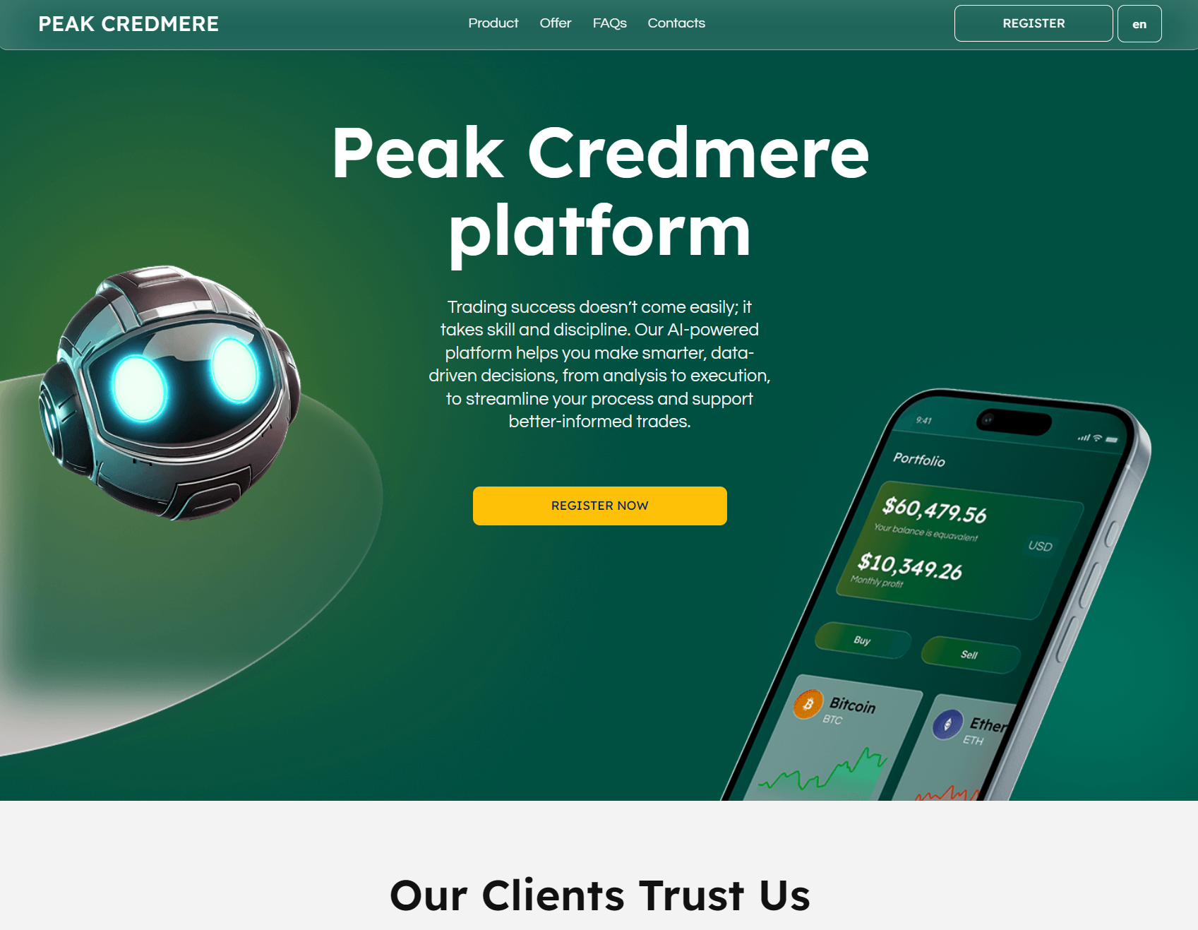 Аферистский брокер Peak Credmere (peak-credmere.com). Отзывы и возврат денег - 1 Аферистский брокер Peak Credmere (peak-credmere.com). Отзывы и возврат денег - 1