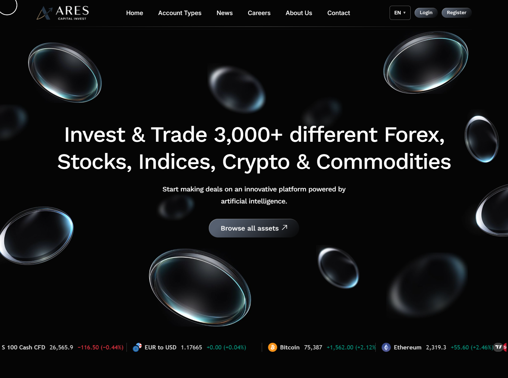 Нелицензированный брокер Ares Capital Invest (arscinvest.com). Отзывы и возврат денег - 1