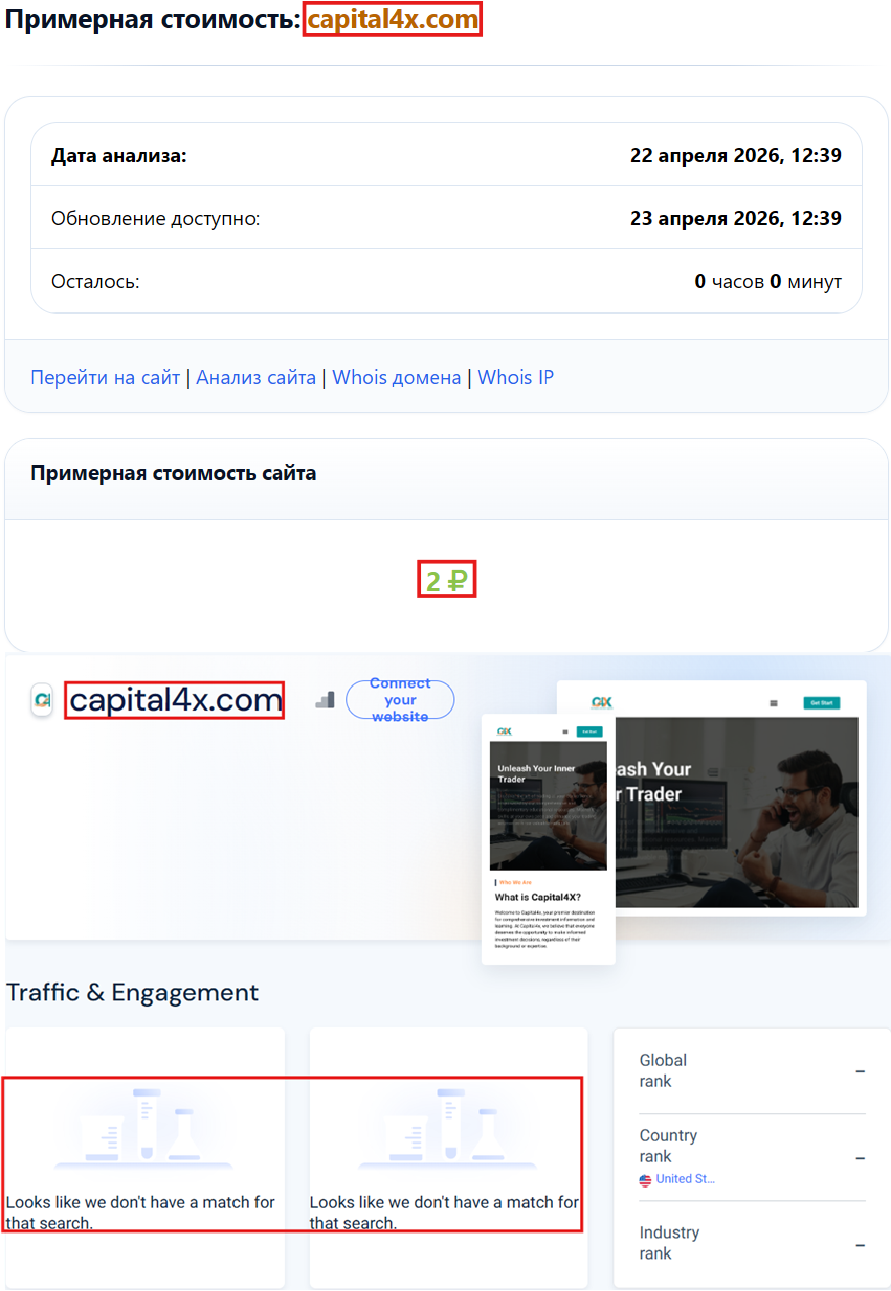 Фальшивый брокер Capital 4X (capital4x.com). Отзывы и возврат денег - 3