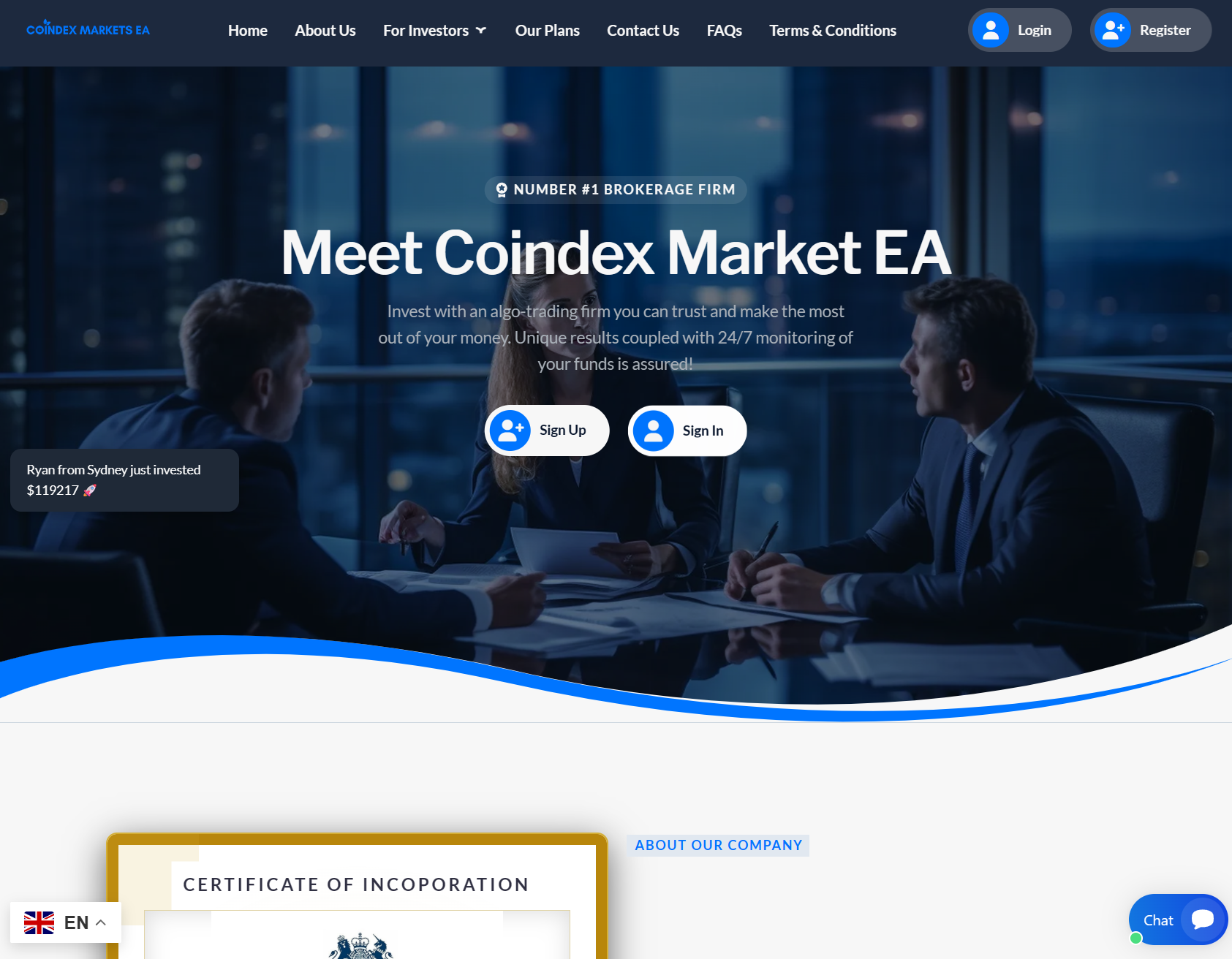 Лжеброкер Coindex Markets EA (coindexmarketsea.com). Отзывы и возврат денег - 1 Лжеброкер Coindex Markets EA (coindexmarketsea.com). Отзывы и возврат денег - 1