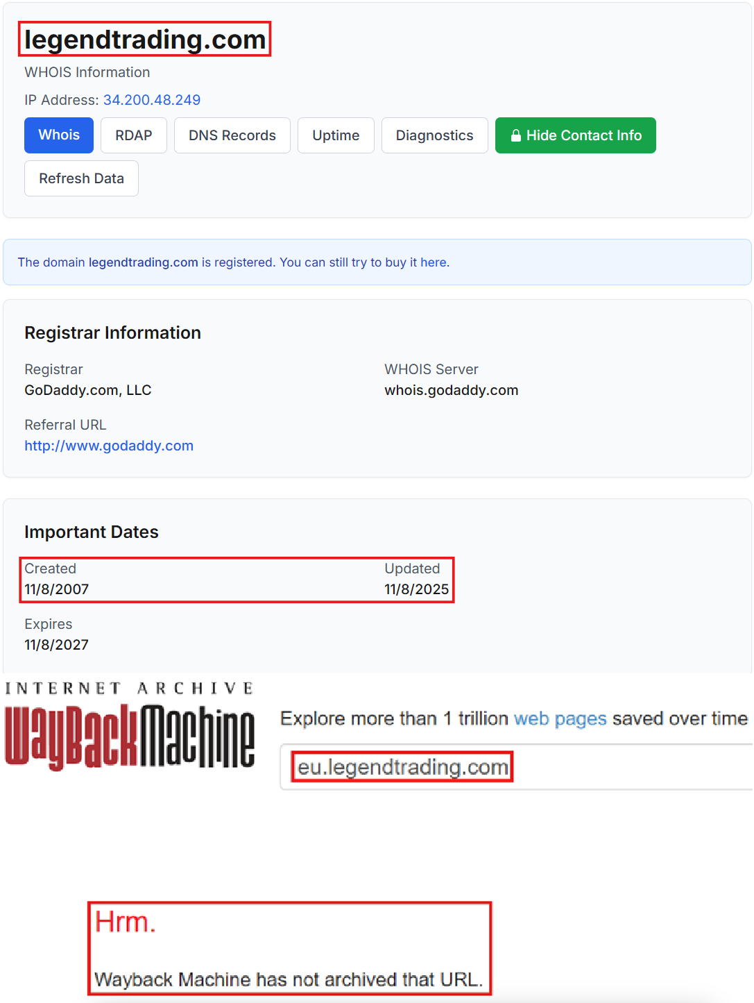 Лжеброкер Legend Trading (eu.legendtrading.com). Отзывы и возврат денег - 2