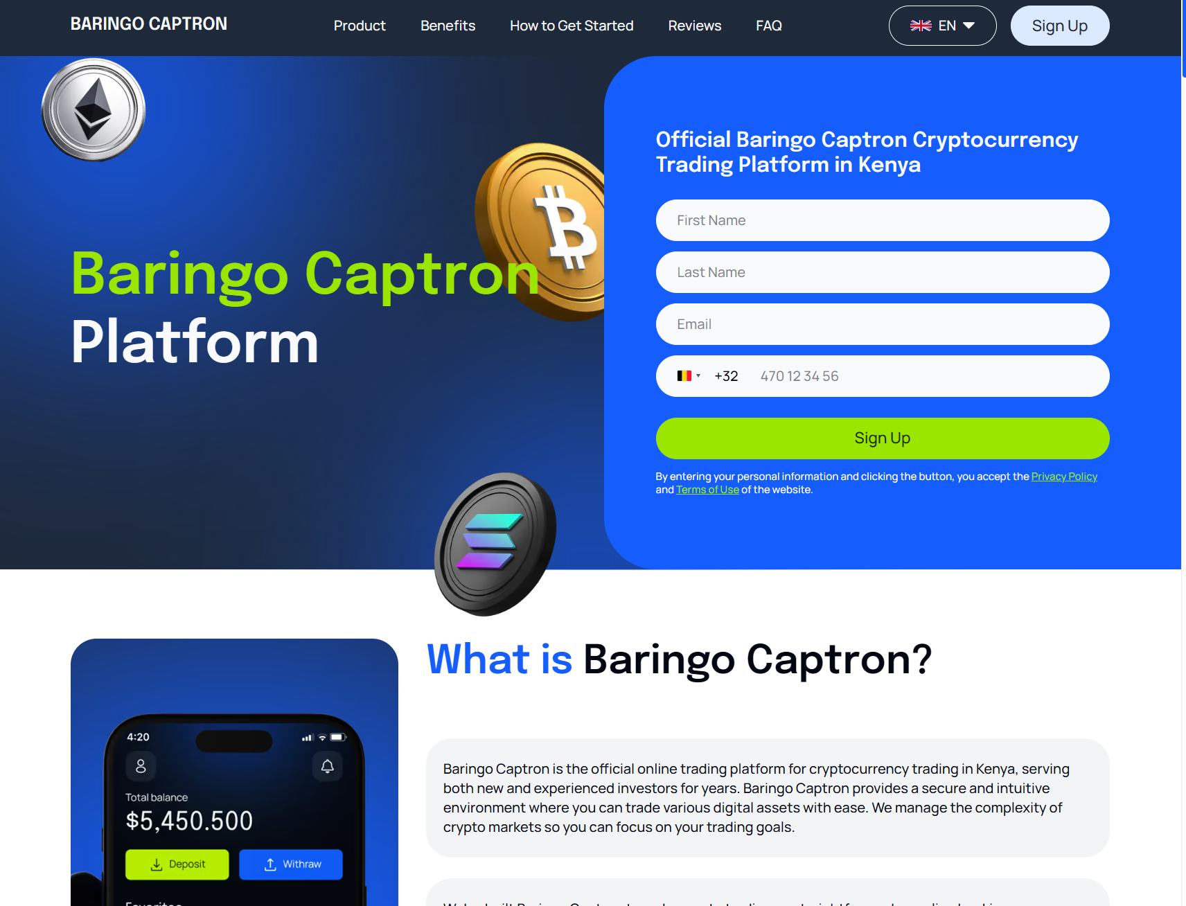 Нелицензированный брокер Baringo Captron (baringo-captron.com). Отзывы и возврат денег - 1