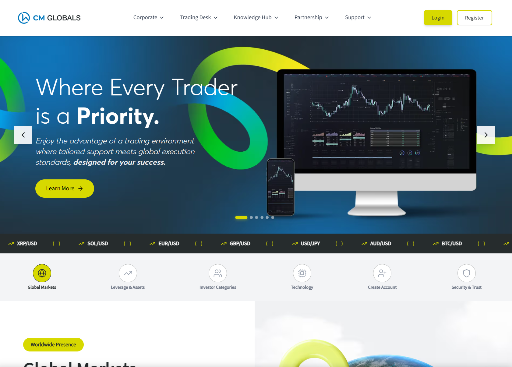 Нелицензированный брокер CM Globals (cmglobals.com). Отзывы и возврат денег - 1