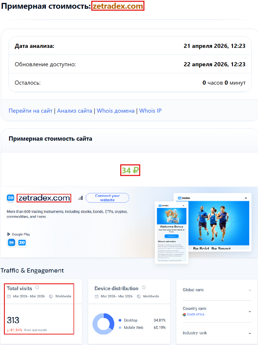 Лжеброкер Zetradex (zetradex.com). Отзывы и возврат денег - 3
