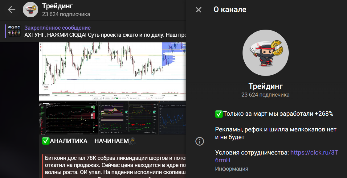 Мошеннический телеграм-канал Трейдинг (t.me/joinchat/Fxr7x1r9CWw3YWIy). Отзывы и возврат денег - 1