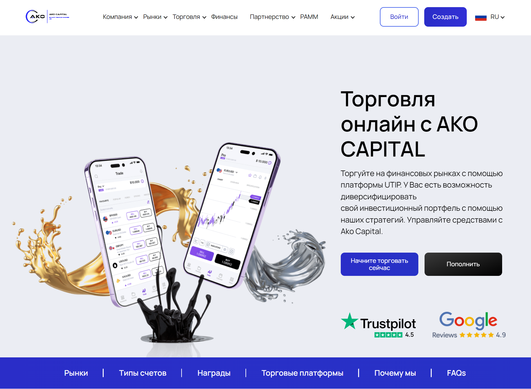 Мошеннический брокер Ako Capital (akocml.com). Отзывы и возврат денег - 1