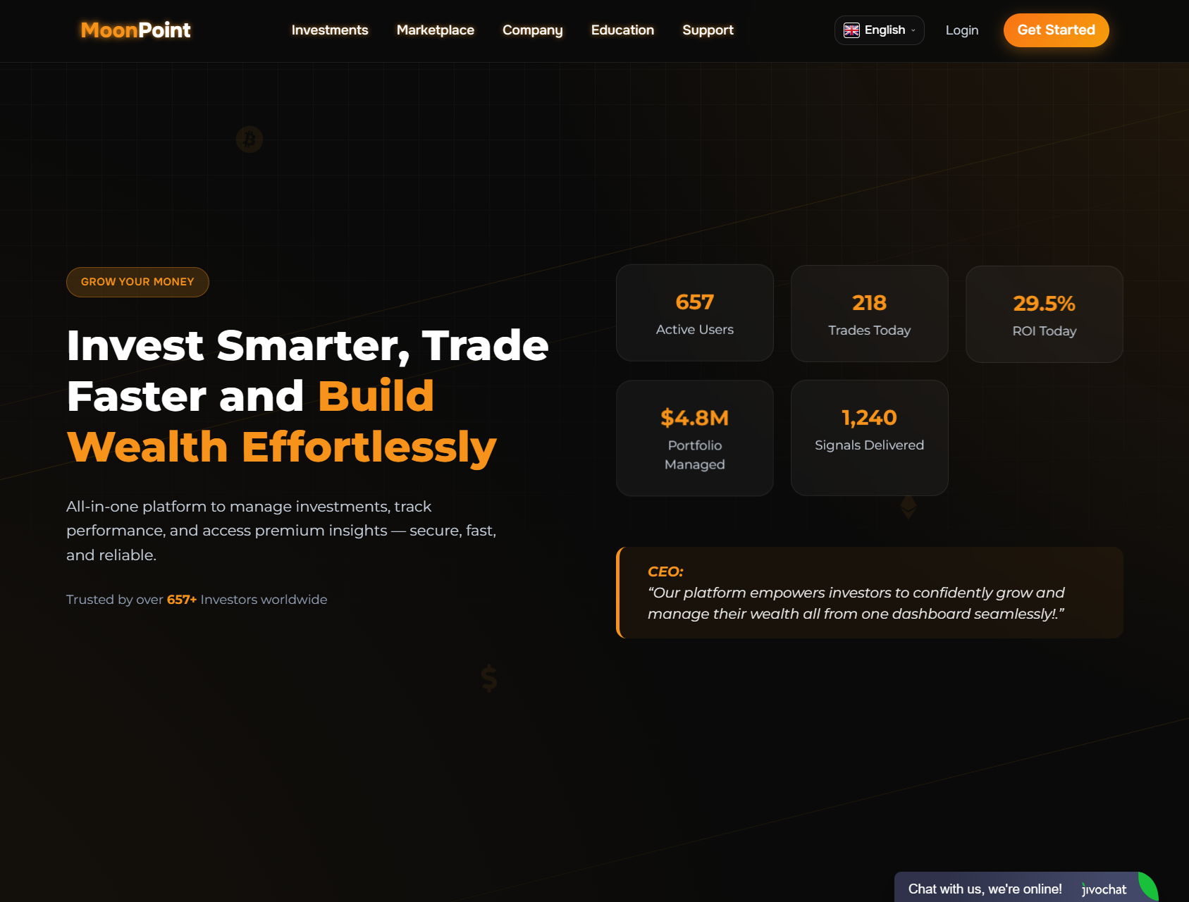 Мошеннический брокер MoonPoint (moonpoint.live). Отзывы и возврат денег - 1