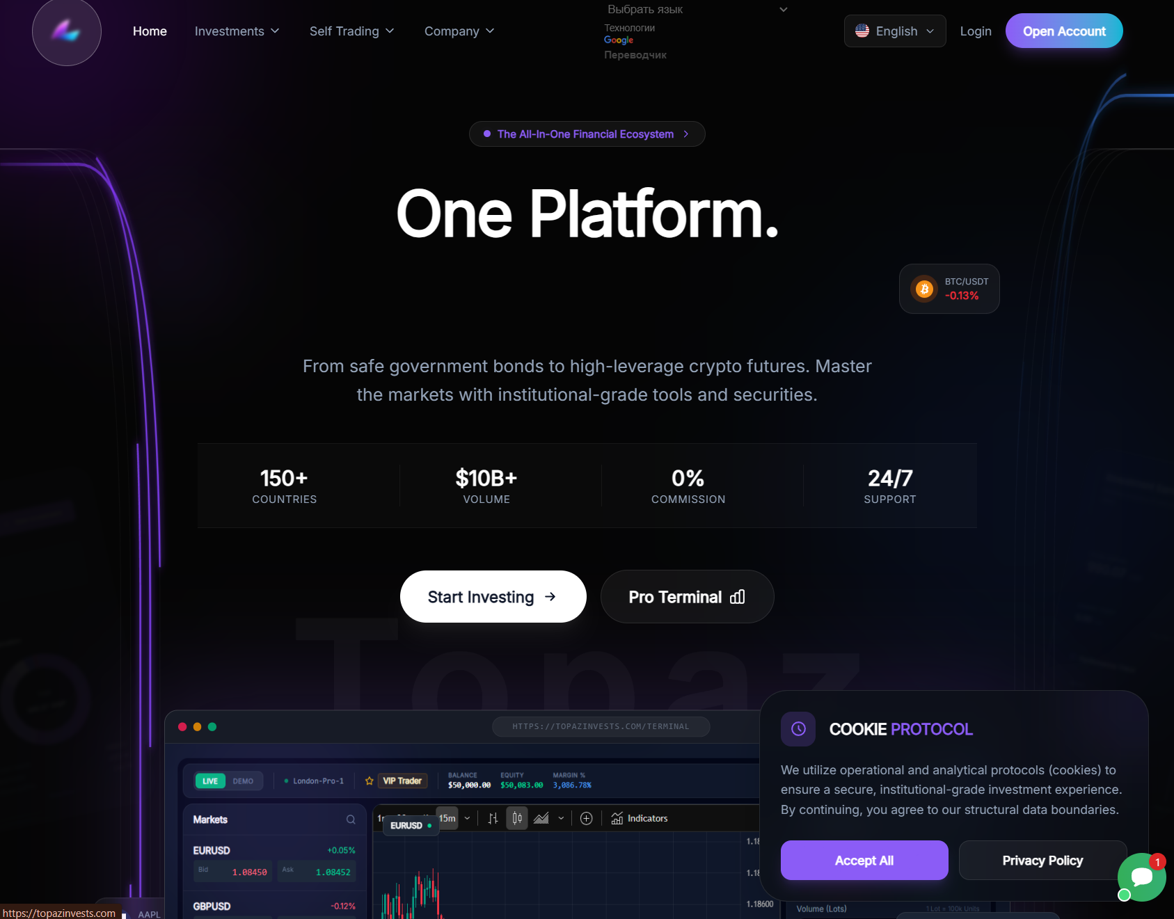 Мошеннический брокер Topaz (topazinvests.com). Отзывы и возврат денег - 1