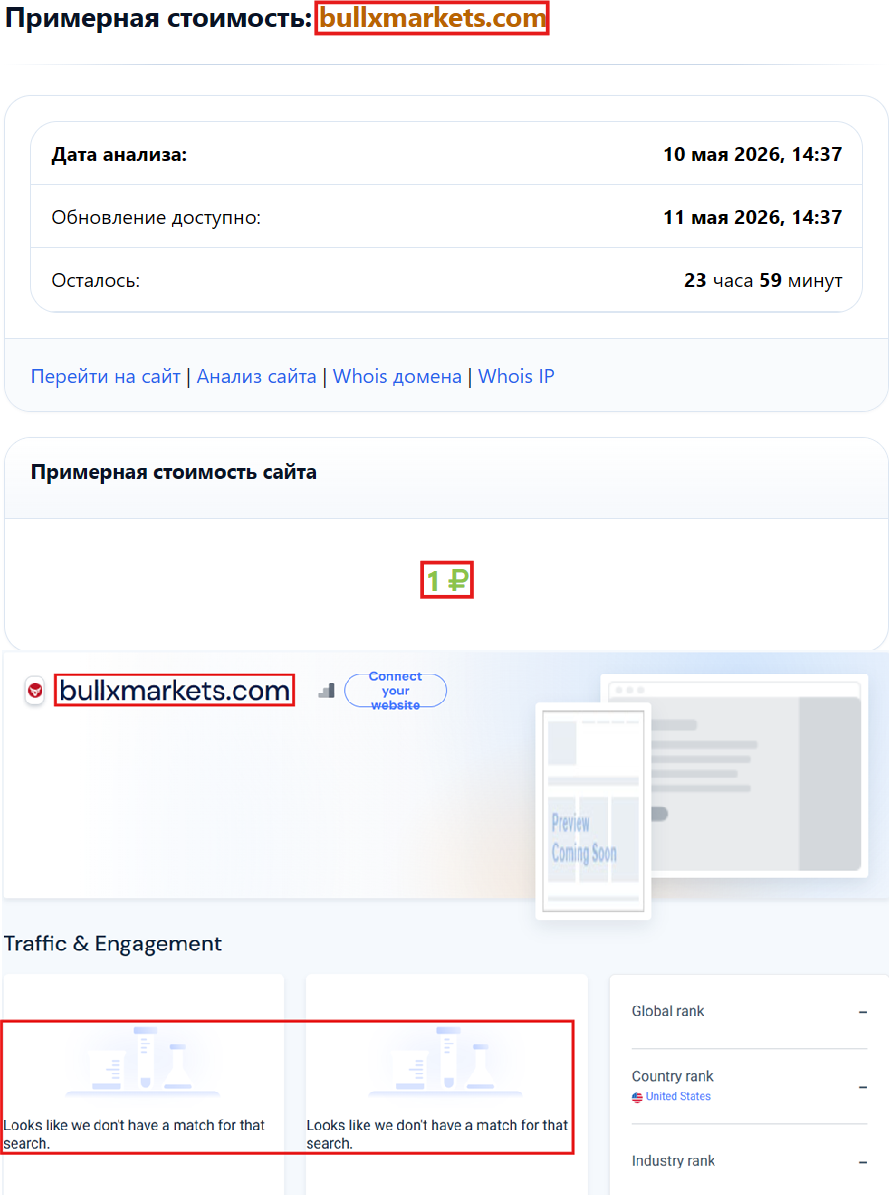 Фальшивый брокер Bullxmarkets (bullxmarkets.com). Отзывы и возврат денег - 3