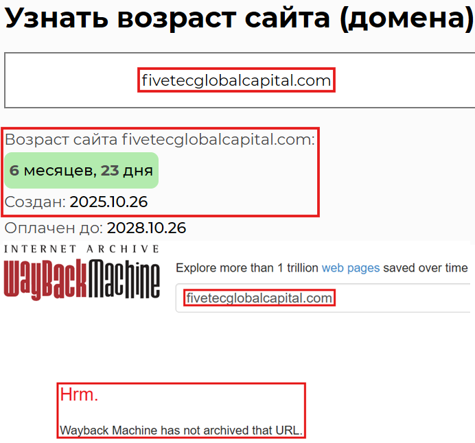 Фальшивый брокер FiveTec (fivetecglobalcapital.com). Отзывы и возврат денег - 2