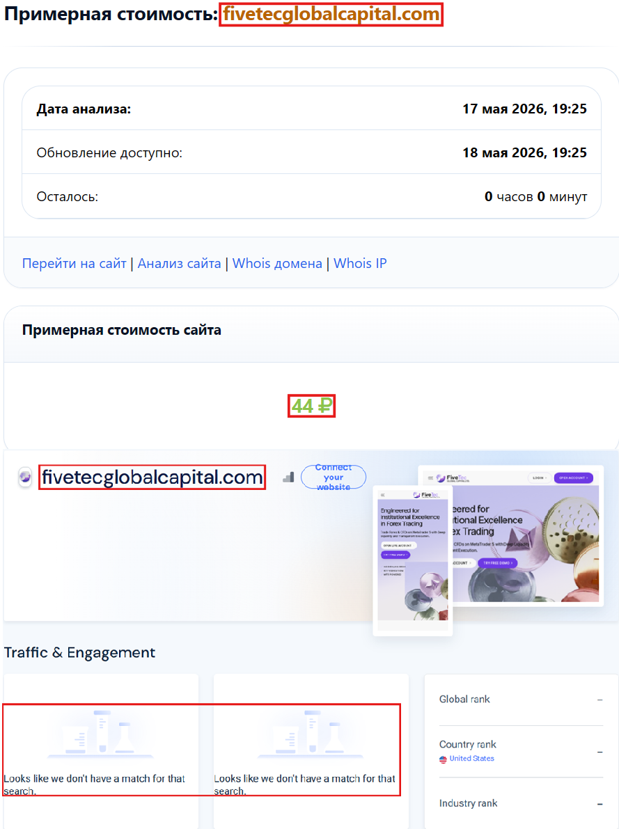 Фальшивый брокер FiveTec (fivetecglobalcapital.com). Отзывы и возврат денег - 3