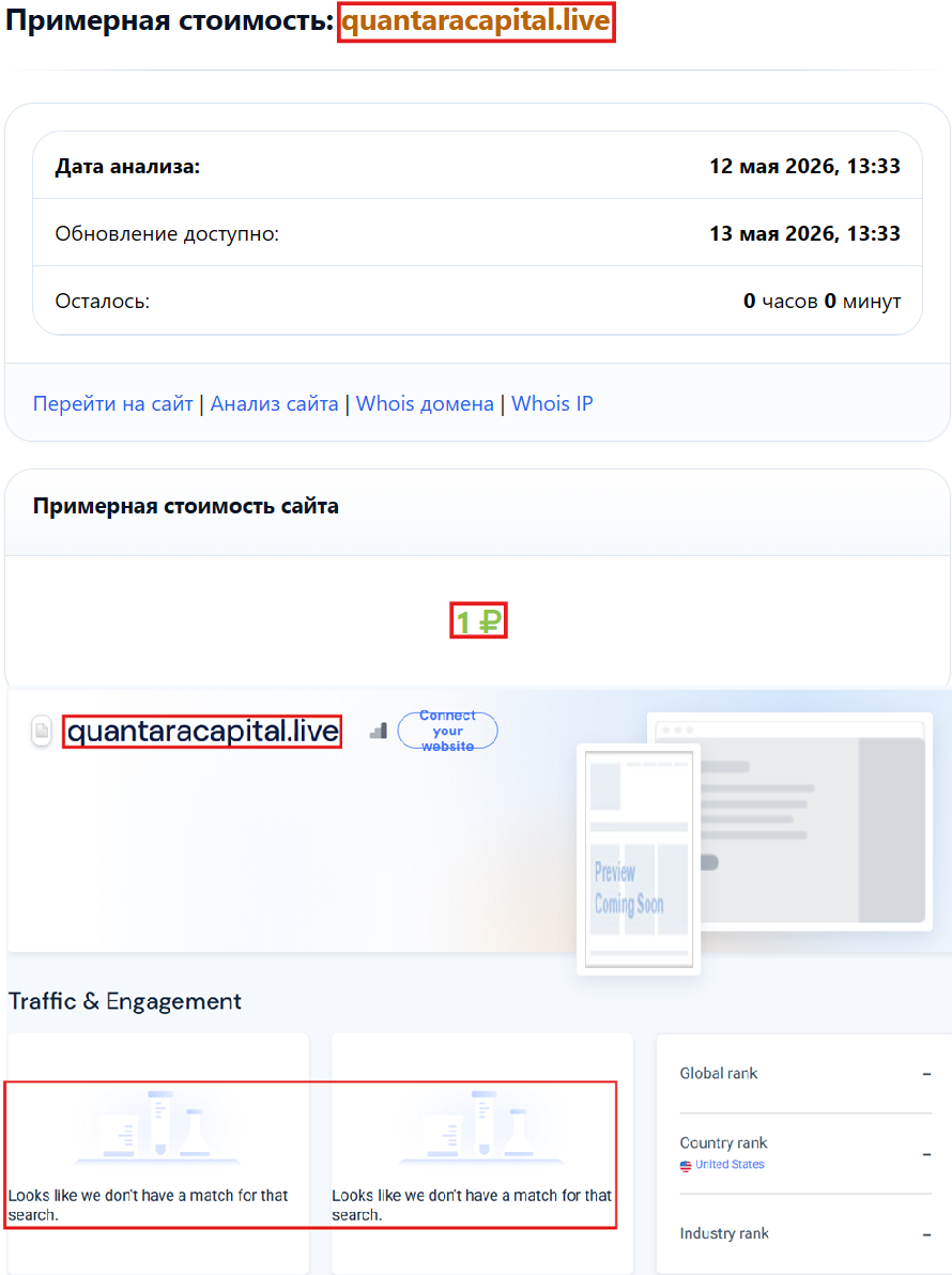Нелицензированный брокер Quantara Capital (quantaracapital.live). Отзывы и возврат денег - 3
