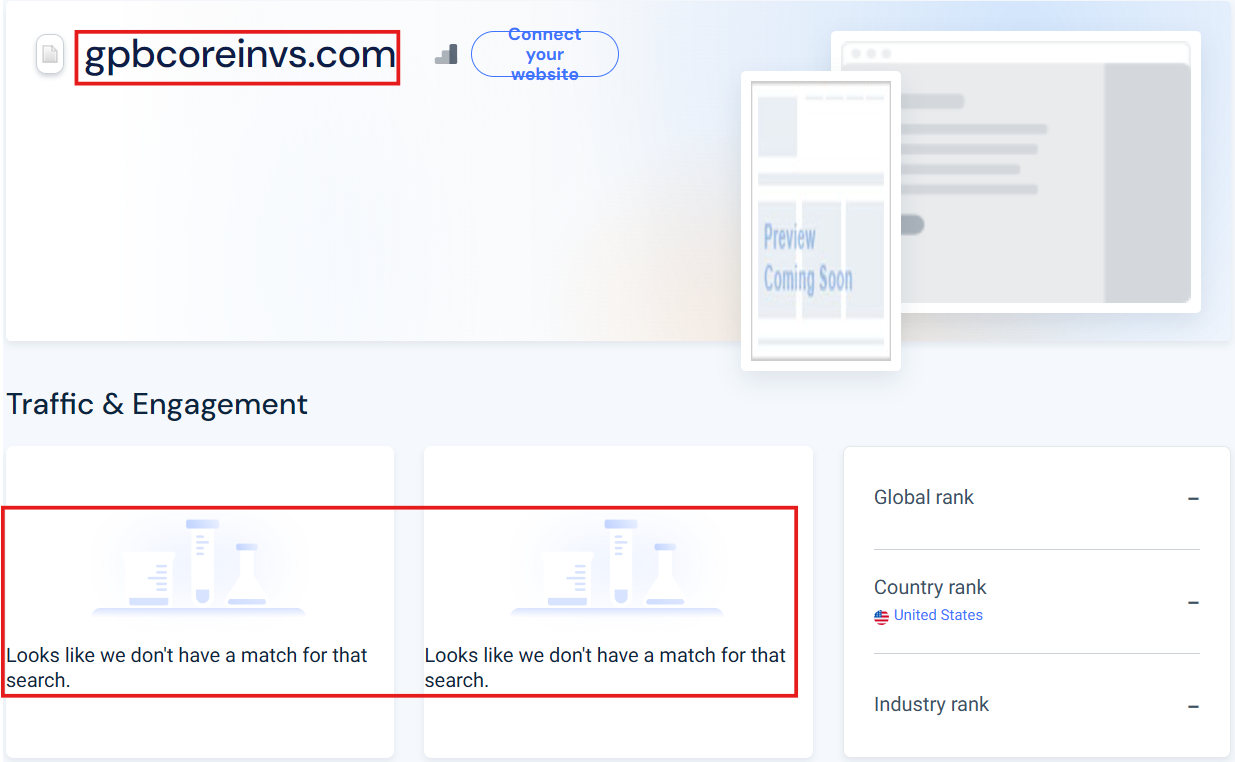 Нелицензированный брокер Gpbcoreinvs (gpbcoreinvs.com). Отзывы и возврат денег - 3