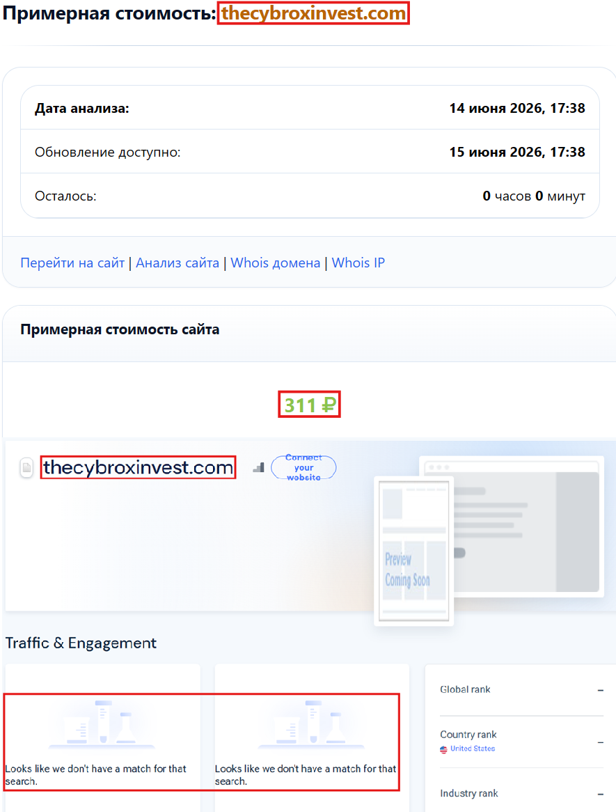 Фальшивый брокер Cybrox (thecybroxinvest.com). Отзывы и возврат денег - 3