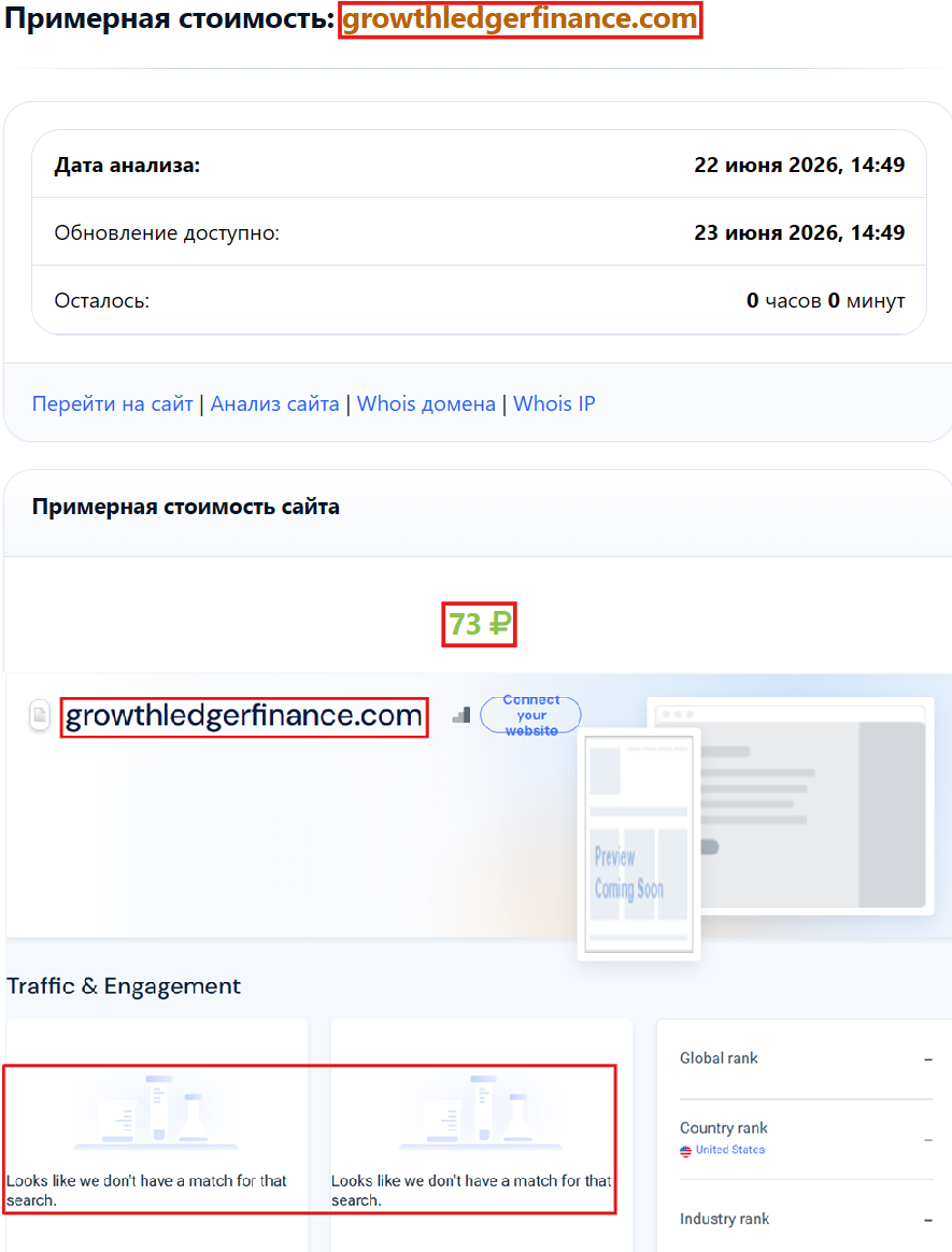 Нелицензированный брокер Growth Ledger (growthledgerfinance.com). Отзывы и возврат денег - 3