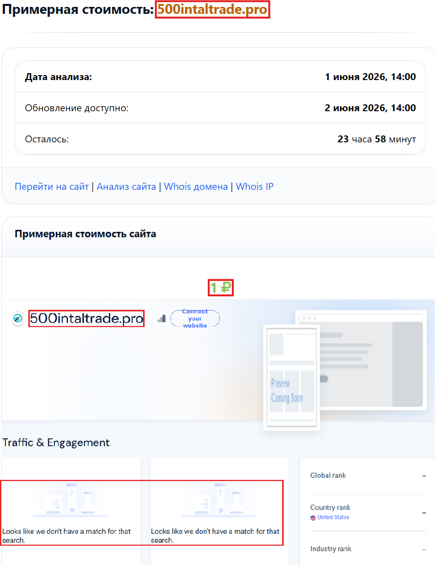 Нелицензированный брокер 500 Intal Trade Pro (500intaltrade.pro). Отзывы и возврат денег - 3