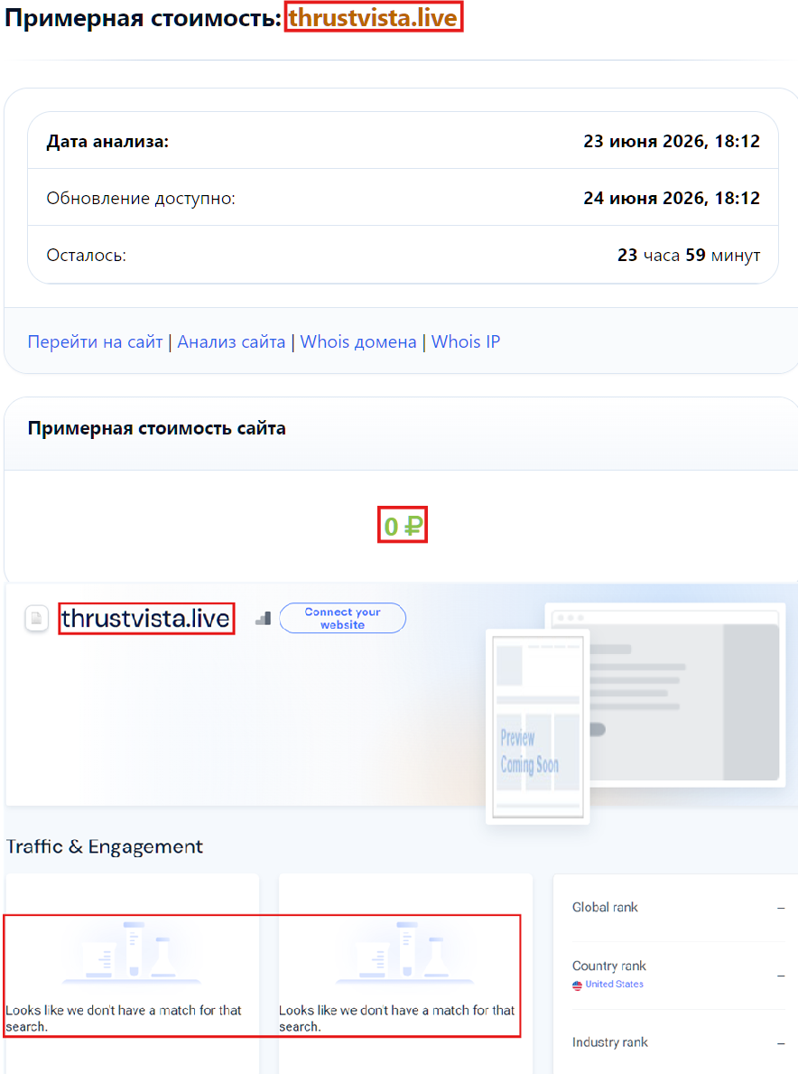 Фальшивый брокер ThrustVista (thrustvista.live). Отзывы и возврат денег - 3