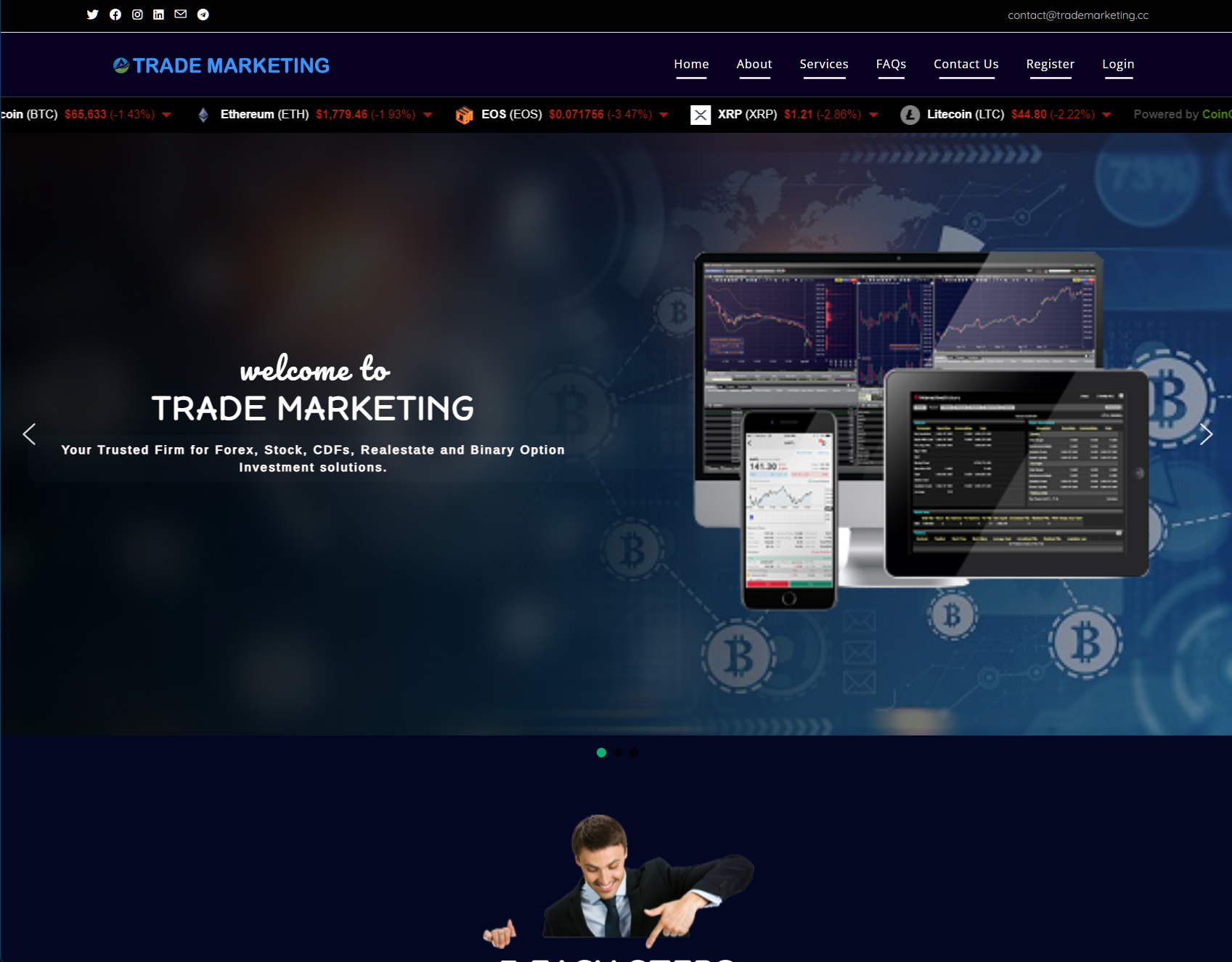 Фальшивый брокер Trade Marketing (trademarketing.cc). Отзывы и возврат денег - 1