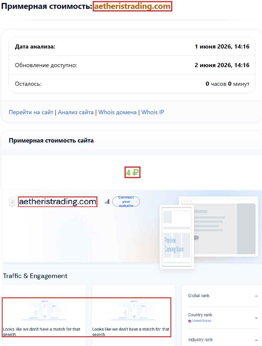 Аферистский брокер Aetheris Trading (aetheristrading.com). Отзывы и возврат денег - 3