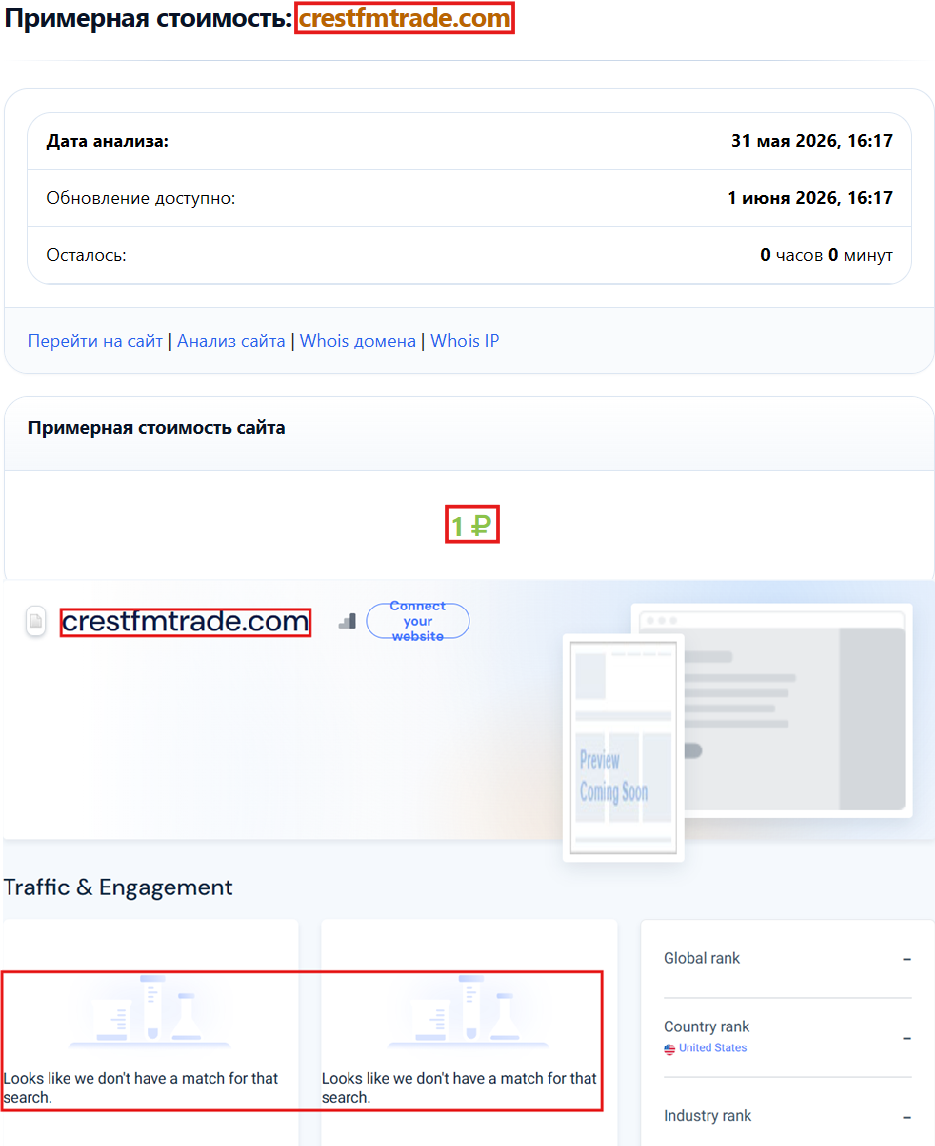Нелицензированный брокер Crestfm Trade (crestfmtrade.com). Отзывы и возврат денег - 3