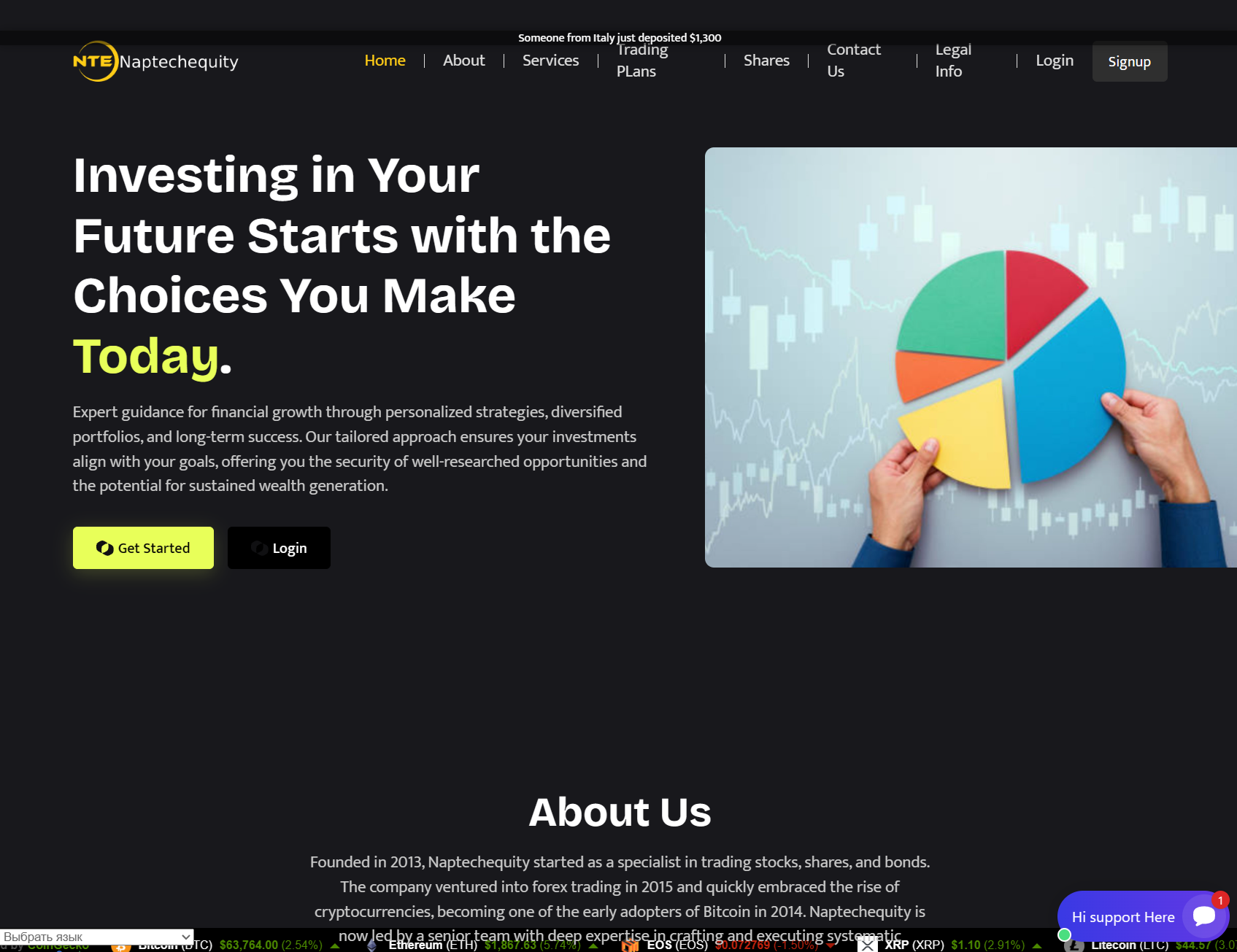 Нелицензированный брокер Naptechequity (naptechequity.com). Отзывы и возврат денег - 1