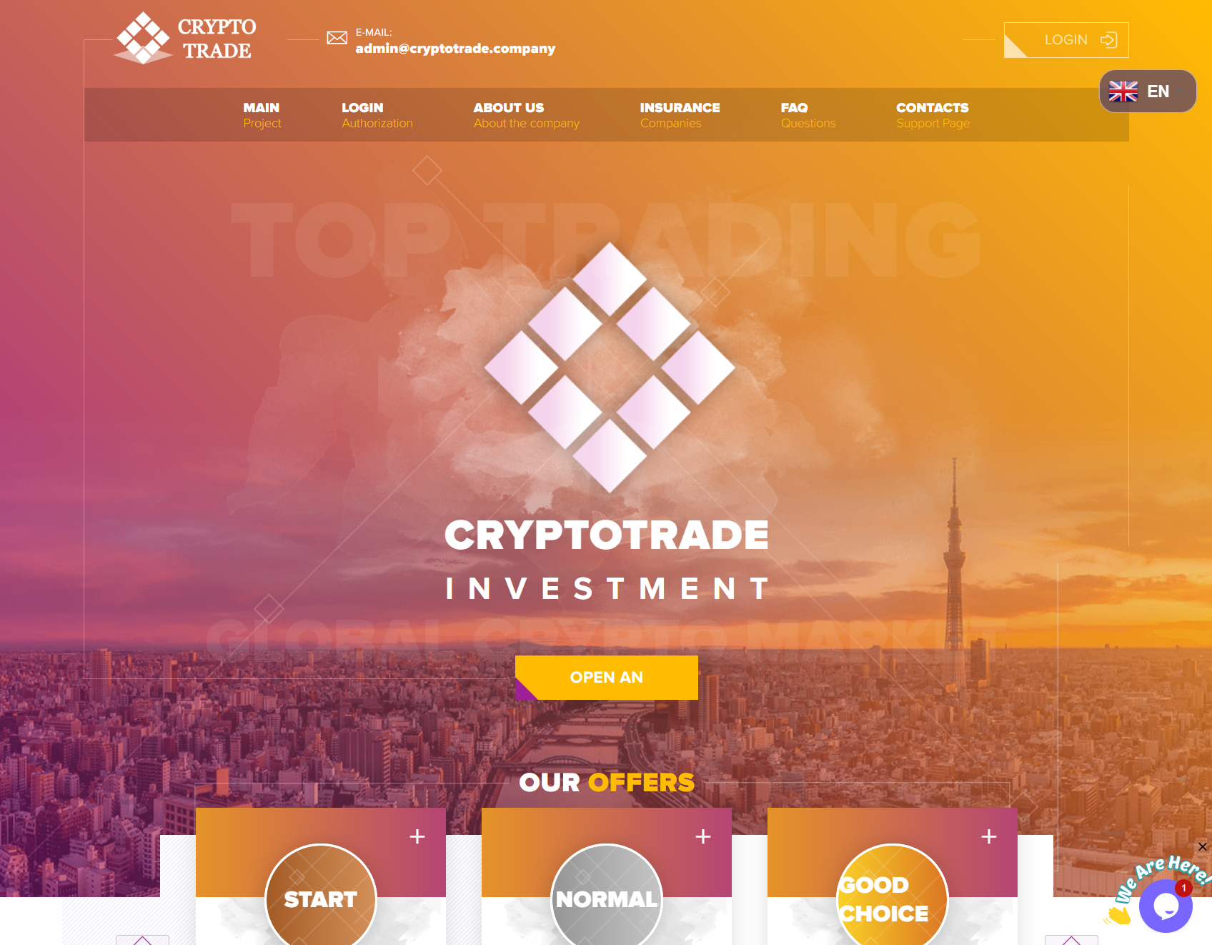 Фальшивый брокер Crypto Trade (cryptotrade.company). Отзывы и возврат денег - 1 Фальшивый брокер Crypto Trade (cryptotrade.company). Отзывы и возврат денег - 1