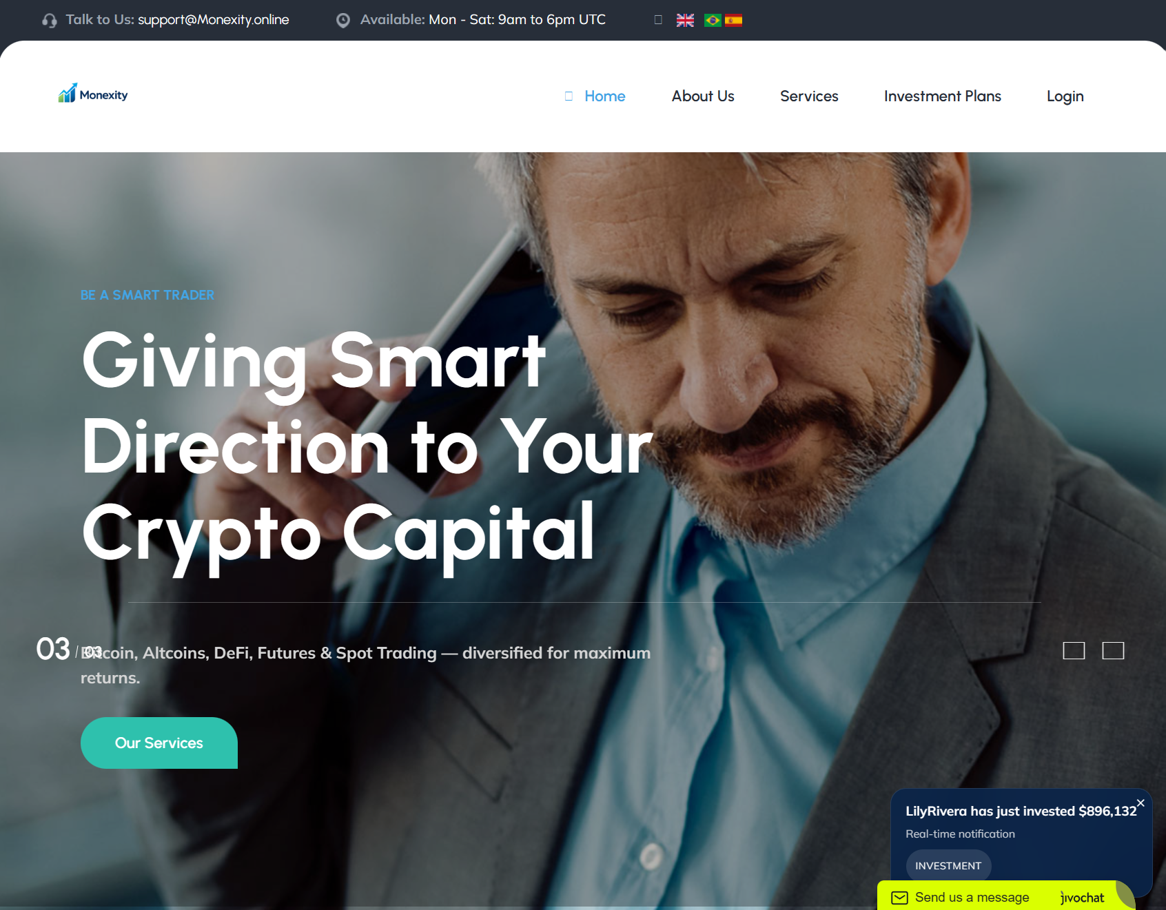 Нелицензированный брокер Monexity (monexity.online). Отзывы и возврат денег - 1