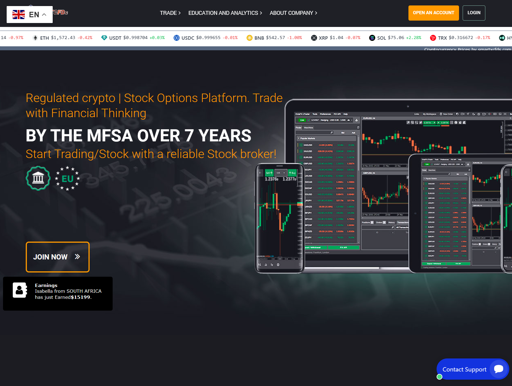 Фальшивый брокер Smartxcfds (smartxcfds.com). Отзывы и возврат денег - 1