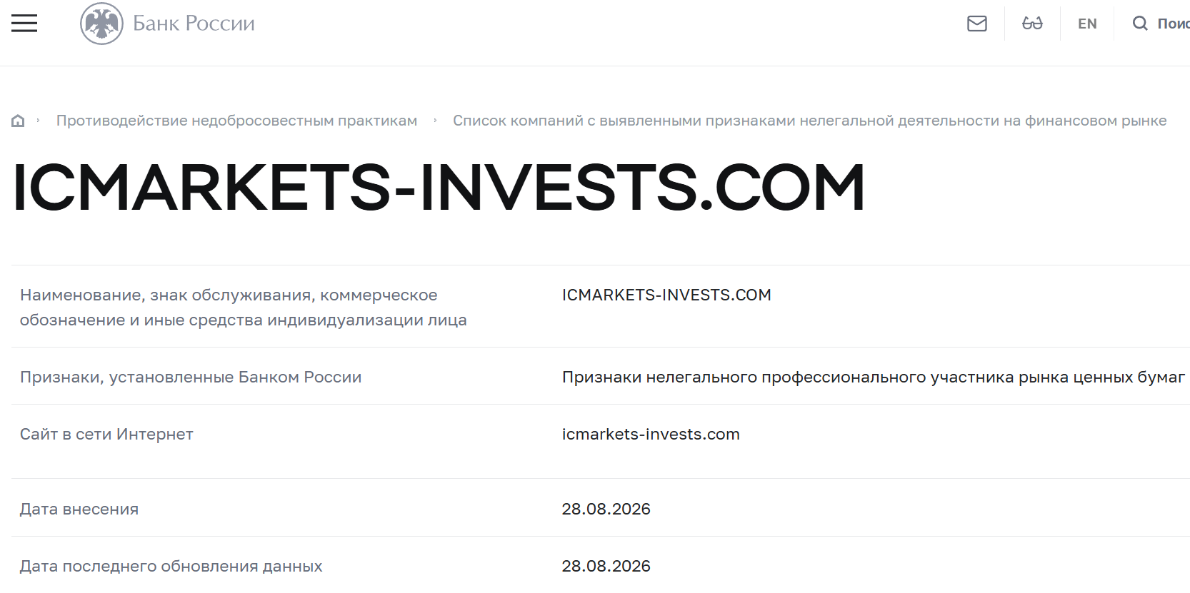 Лжеброкер Icmarkets Ltd (icmarkets-invests.com). Отзывы и возврат денег - 4