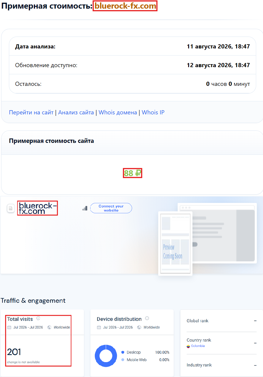 Фальшивый брокер Blue Rock (bluerock-fx.com). Отзывы и возврат денег - 3