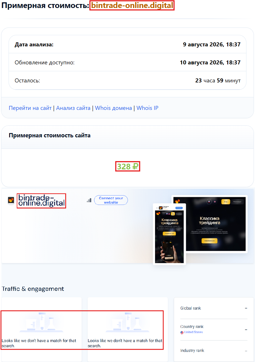 Лжеброкер BinTrade (bintrade-online.digital). Отзывы и возврат денег - 3