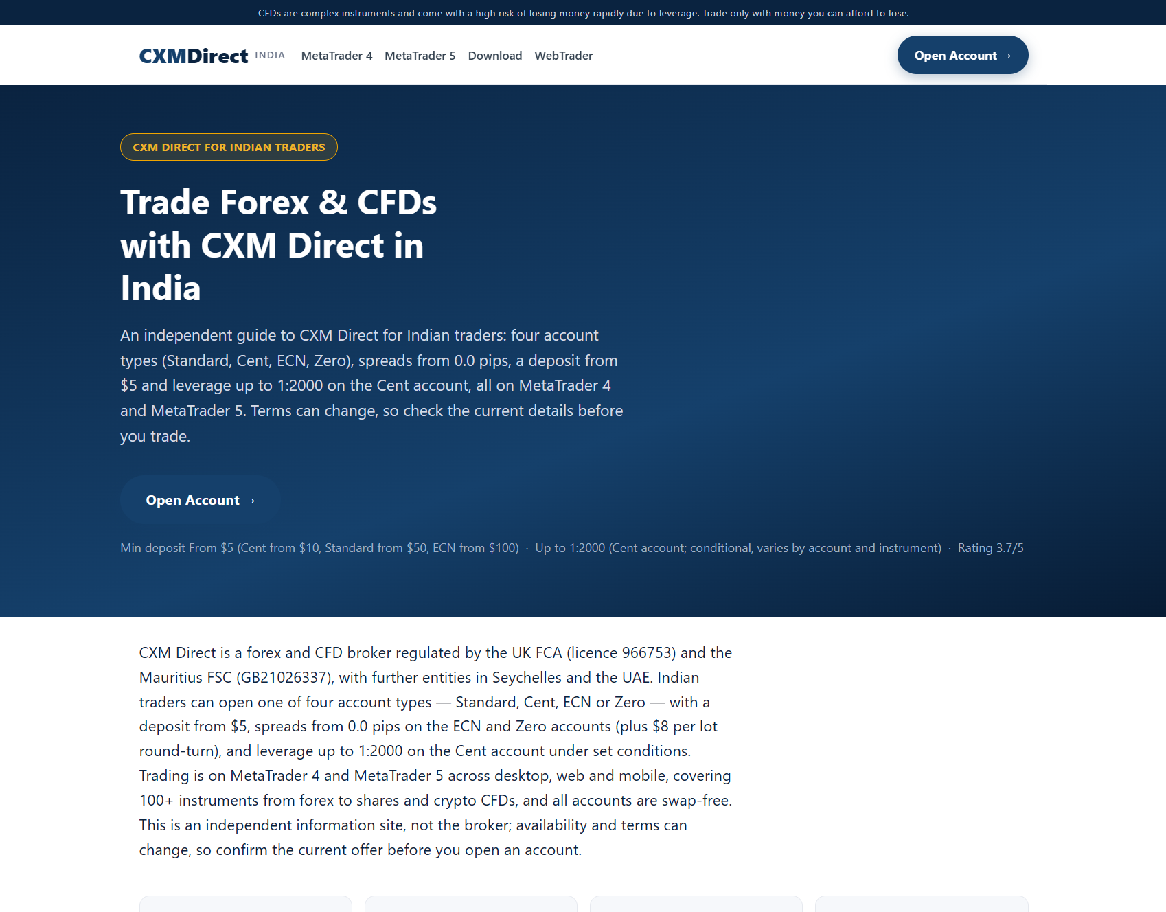 Нелицензированный брокер CXM Direct India (cxmd-india.com). Отзывы и возврат денег - 1 Нелицензированный брокер CXM Direct India (cxmd-india.com). Отзывы и возврат денег - 1